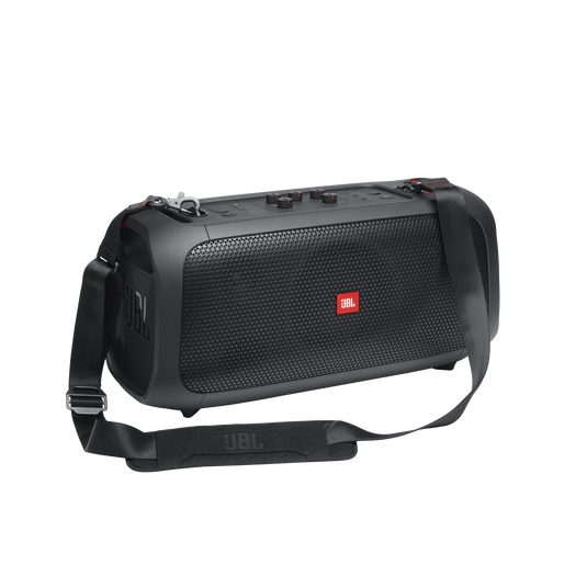 JBL PartyBox On-The-Go - Black - Portable party speaker with built-in lights and wireless mic - Detailshot 7 image number null